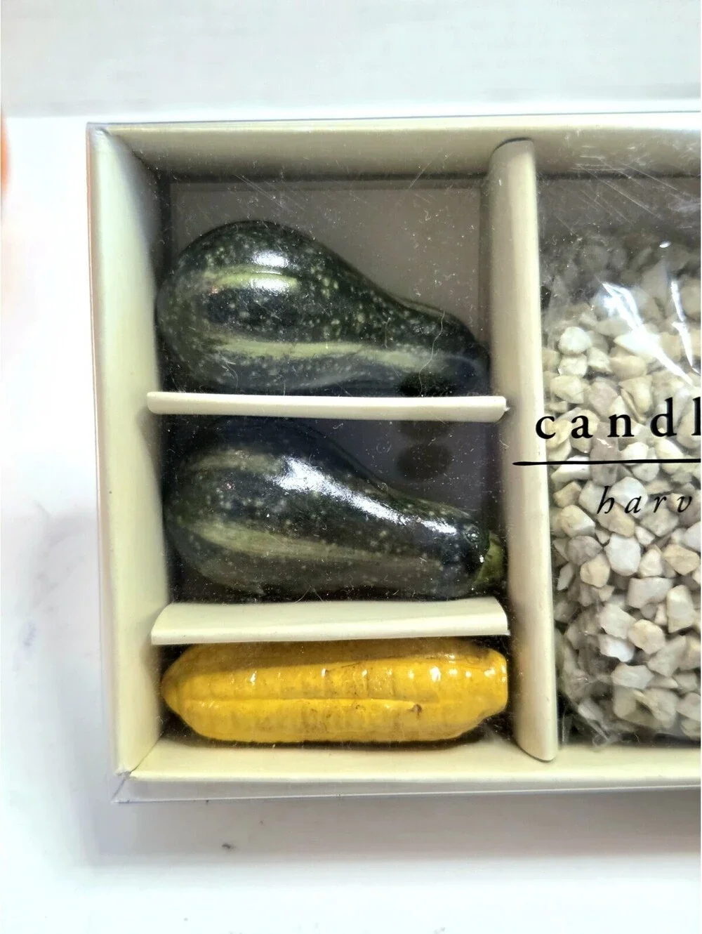 NEW Pier 1 Imports Candlescaping Kit Fall Harvest Pumpkin Gourds Gravel